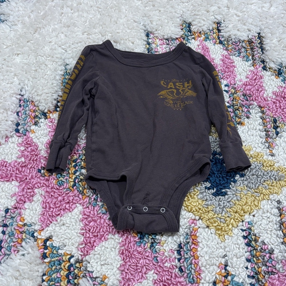 Rowdy Sprout Johnny Cash Onesie